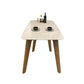 Modern Rectangle Dining Table Sintered Stone Dinner Table with Wooden Legs Clearhalo 'Dining Tables & Seating' 'Dining Tables' 'dining_table' 'furn' 'furn_dining_table' 'Furniture' 'Kitchen & Dining Furniture' 1200x1200_d167816e-3200-4bb4-ae17-d17ad93d7dca