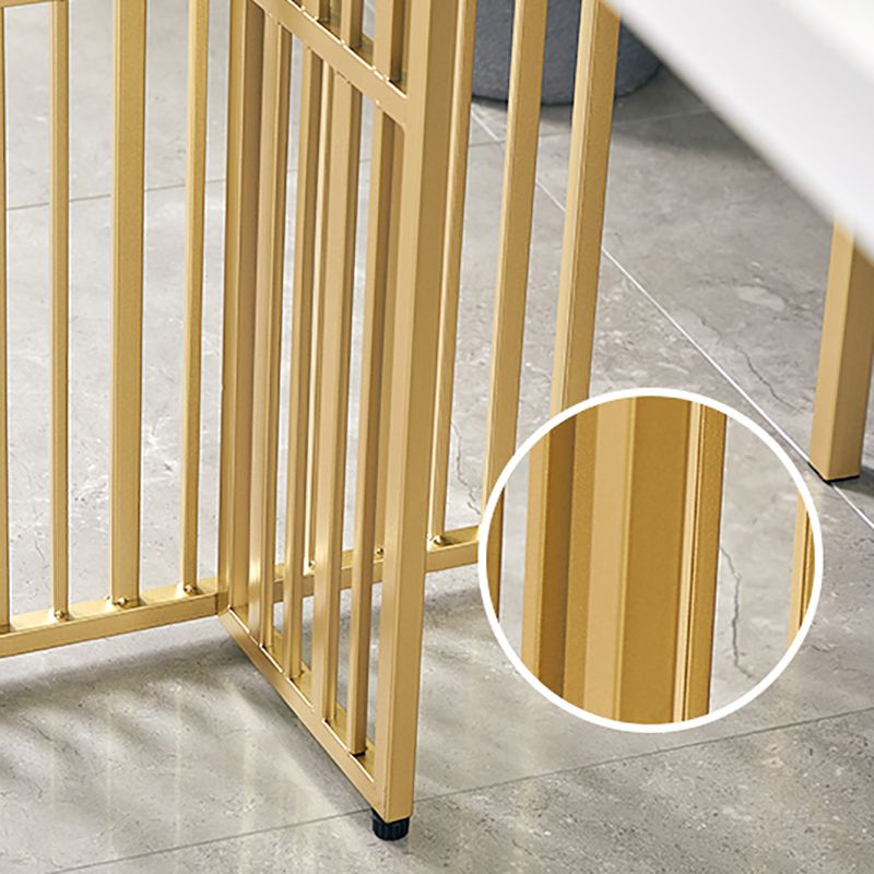 White Wood Top Counter Table Metal Base with 42 Inch Height Bar Table Clearhalo 'Bar Furniture' 'Bar Tables' 'bar_tables' 'furn' 'furn_bar_tables' 'Furniture' 'furniture_bar_tables' 'Kitchen & Dining Furniture' 'kitchen&dining_furn' 'kitchen' 1200x1200_d168bc88-da89-4523-b06f-d9ddf5d80438