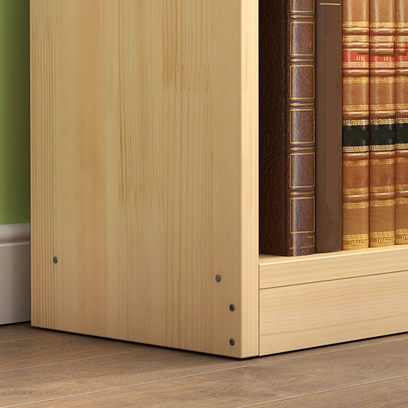 9.4" W Modern Wood Bookcase with Rectangular Shelves Bookshelf  for Living Room