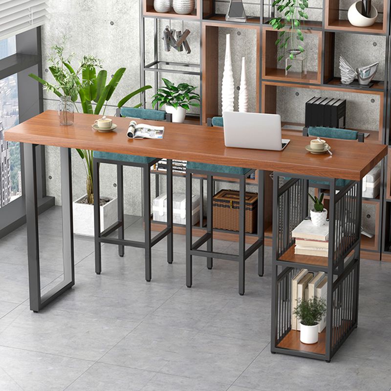 Modern de 1/4/7 piezas de mesa de barra de barra de pino de madera de pino con taburetes altos