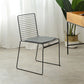 Industrial Metal Dining Room Chair Ladder Back Indoor Side Chair