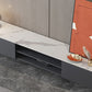 Contemporary TV Stand Stone Marble Top TV Cabinet with Splayed Legs Clearhalo 'furn' 'furn_tv_stands_entertainment_centers' 'Furniture' 'Living Room Furniture' 'TV Stands & Entertainment Centers' 'TV Stands & Media Storage Furniture' 'tv_stands_entertainment_centers' 1200x1200_d16a8e87-7036-4f0d-85b0-2d639a5014d9
