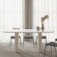 Modern White Dining Table Solid Wood Dinner Table for Dining Room