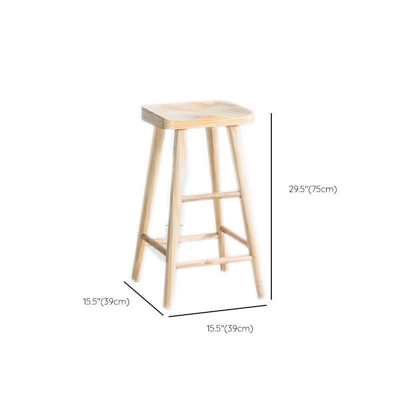 Industrial Bar Table Set 1/3 Pieces Solid Wood Bar Stool and Table Set