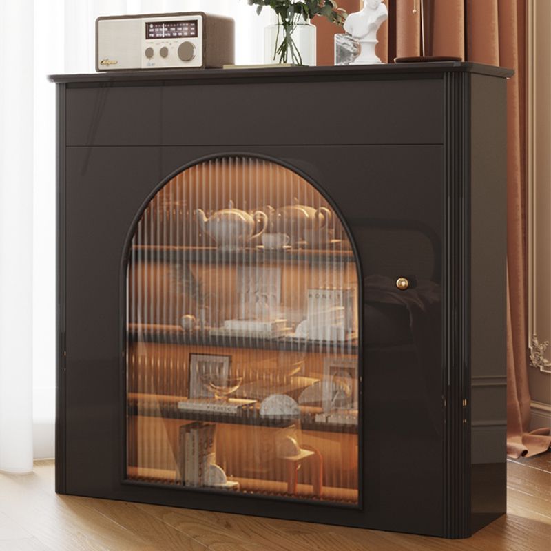 Aparador de piedra buffet de comedor de estilo glamorante con gabinete para el hogar