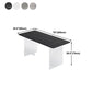 Modern Style Dining Table Rectangle Sintered Stone Dining Table with Acrylic Base Clearhalo ' dining_table' 'Dining Tables & Seating' 'Dining Tables' 'furn' 'furn_dining_table' 'Furniture' 'furniture_dining_table' 'Kitchen & Dining Furniture' 'kitchen&dining_furn' 'kitchen' 'kitchen_dining_table' 1200x1200_d16c5867-6eee-42e1-9d4c-0cc3a1d91256