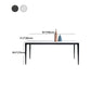 Metal Modern Rectangle Table Sintered Stone Table with 4 Legs Clearhalo 'Dining Tables & Seating' 'Dining Tables' 'dining_table' 'furn' 'furn_dining_table' 'Furniture' 'furniture_dining_table' 'Kitchen & Dining Furniture' 'kitchen' 'kitchen_dining_table' 1200x1200_d16df31a-078d-4ec8-a201-cc91df8f24c4