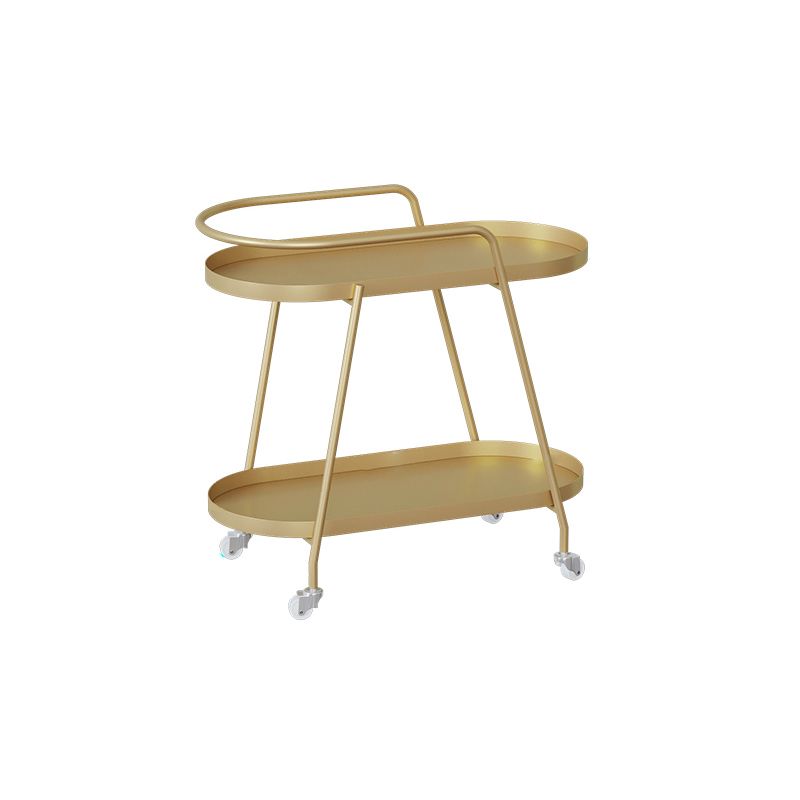 2-Tier Metal Side Table with Casters 22.8" Tall Tray Top End Table Clearhalo 'Coffee & Accent Tables' 'End & Side Tables' 'end_side_tables' 'furn' 'furn_end_side_tables' 'Furniture' 'Living Room Furniture' 1200x1200_d16e22f1-e3b5-4985-946b-f681d889af8f