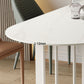 Modern Irregular Sintered Stone Dining Table White Standard Dining Table for Kitchen Clearhalo ' dining_table' 'Dining Tables & Seating' 'Dining Tables' 'furn' 'furn_dining_table' 'Furniture' 'furniture_dining_table' 'Kitchen & Dining Furniture' 'kitchen&dining_furn' 'kitchen' 'kitchen_dining_table' 1200x1200_d16fa4cb-5ad0-4322-ac7f-7137649e8880