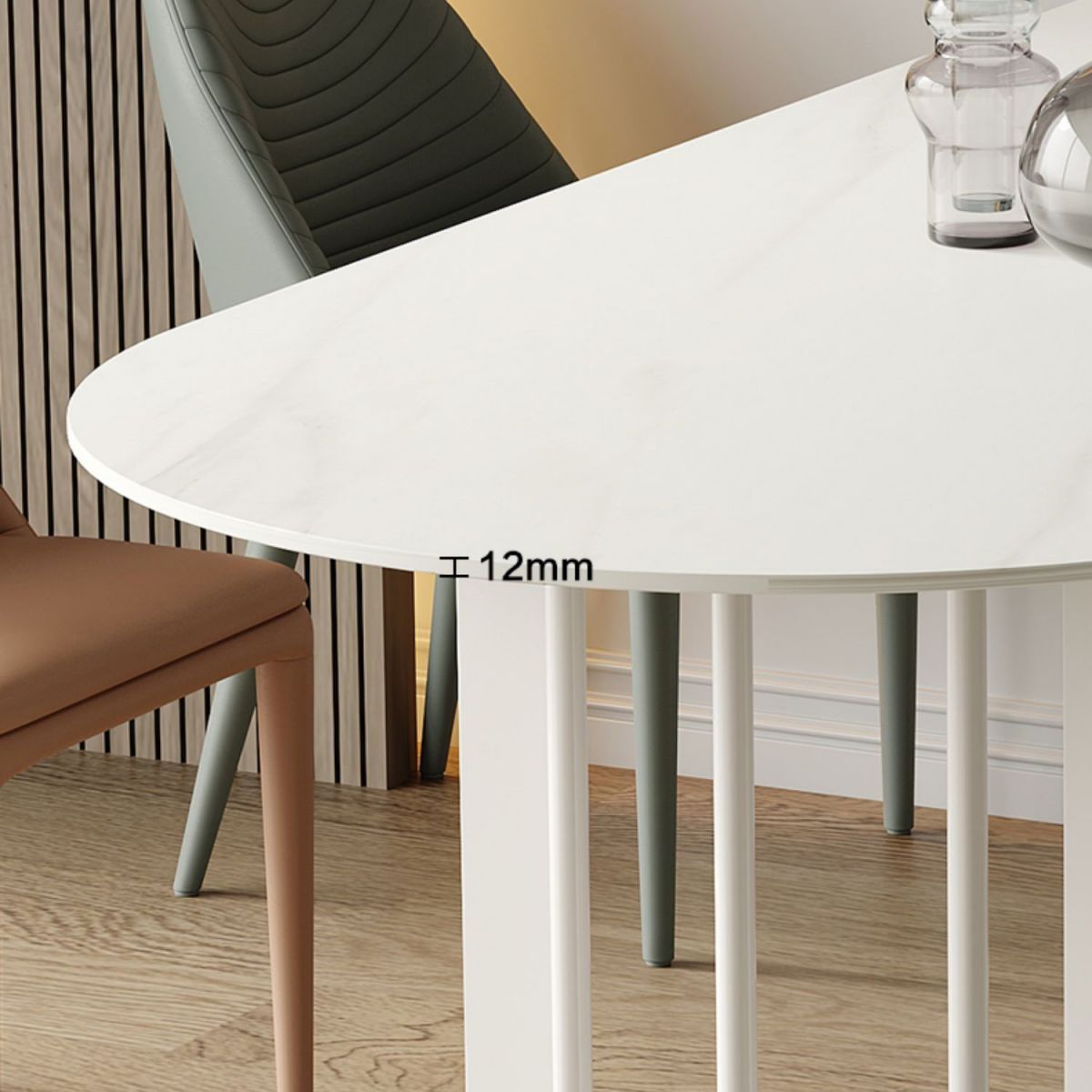 Modern Irregular Sintered Stone Dining Table White Standard Dining Table for Kitchen Clearhalo ' dining_table' 'Dining Tables & Seating' 'Dining Tables' 'furn' 'furn_dining_table' 'Furniture' 'furniture_dining_table' 'Kitchen & Dining Furniture' 'kitchen&dining_furn' 'kitchen' 'kitchen_dining_table' 1200x1200_d16fa4cb-5ad0-4322-ac7f-7137649e8880