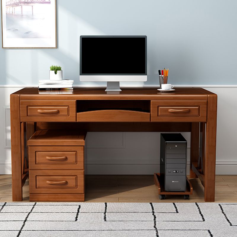 Bureau de bureau en caoutchouc contemporain bureau rectangulaire pour la maison