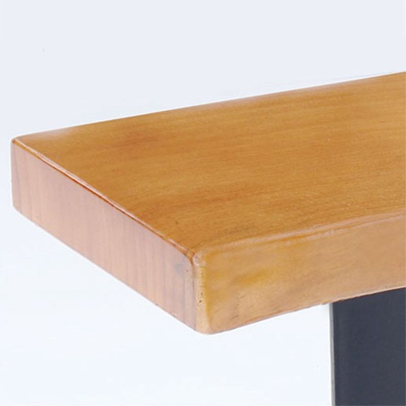 Modern Bar Height Table Solid Wood Top Bistro Pub Table with Sled Base Clearhalo 'Bar Furniture' 'Bar Tables' 'bar_tables' 'furn' 'furn_bar_tables' 'Furniture' 'Kitchen & Dining Furniture' 1200x1200_d171efc1-dfe7-4e37-ab2f-f178f45ca8d0