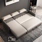 Square Arms Foldable Futon Pillow Included Sleeper Sofa with Storage