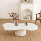 Scandinavian Free Form Coffee Table with Pedestal Base in Solid Wood Clearhalo 'Coffee & Accent Tables' 'Coffee Tables' 'coffee_tables' 'furn' 'furn_coffee_tables' 'Furniture' 'Living Room Furniture' 1200x1200_d173bbe8-9140-4e55-9e7e-14470b92c5b7