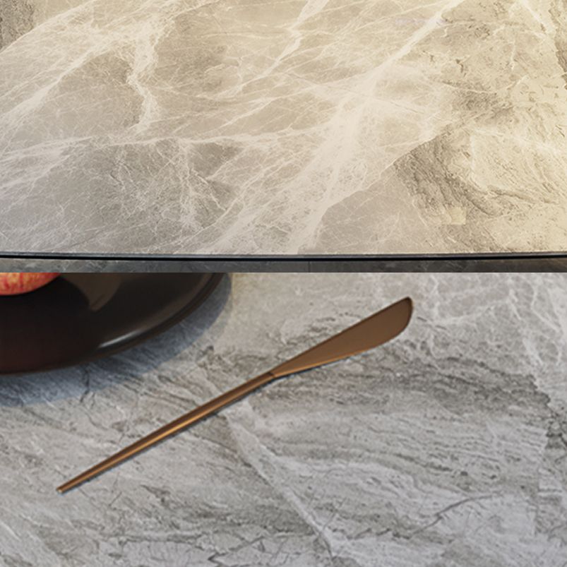 Modern 1/5/7 Pieces Dining Set Rectangle Sintered Stone Dining Table Set Clearhalo 'Dining Room Sets' 'Dining Tables & Seating' 'dining_room_set' 'furn' 'furn_dining_room_set' 'Furniture' 'furniture_dining_room_set' 'Kitchen & Dining Furniture' 'kitchen&dining_furn' 'kitchen' 1200x1200_d1743749-1bab-4552-91bd-f30b23847dff