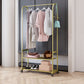 Contemporary Free Standing Coat Rack Storage Shelves Metal Coat Rack with Castors Clearhalo 'Entry & Mudroom Furniture' 'furn' 'furn_hall_tree_coat_racks' 'Furniture' 'Hall Trees & Coat Racks' 'hall_tree_coat_racks' 1200x1200_d1771e50-fe5e-46cc-acd1-c015c3b00417