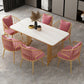 Rectangle Dining Table Traditional Luxury Double Pedestal Dining Table for Dining Room Clearhalo 'Dining Tables & Seating' 'Dining Tables' 'dining_table' 'furn' 'furn_dining_table' 'Furniture' 'Kitchen & Dining Furniture' 1200x1200_d1780299-08a6-4f43-9766-de6a5aa37aa3