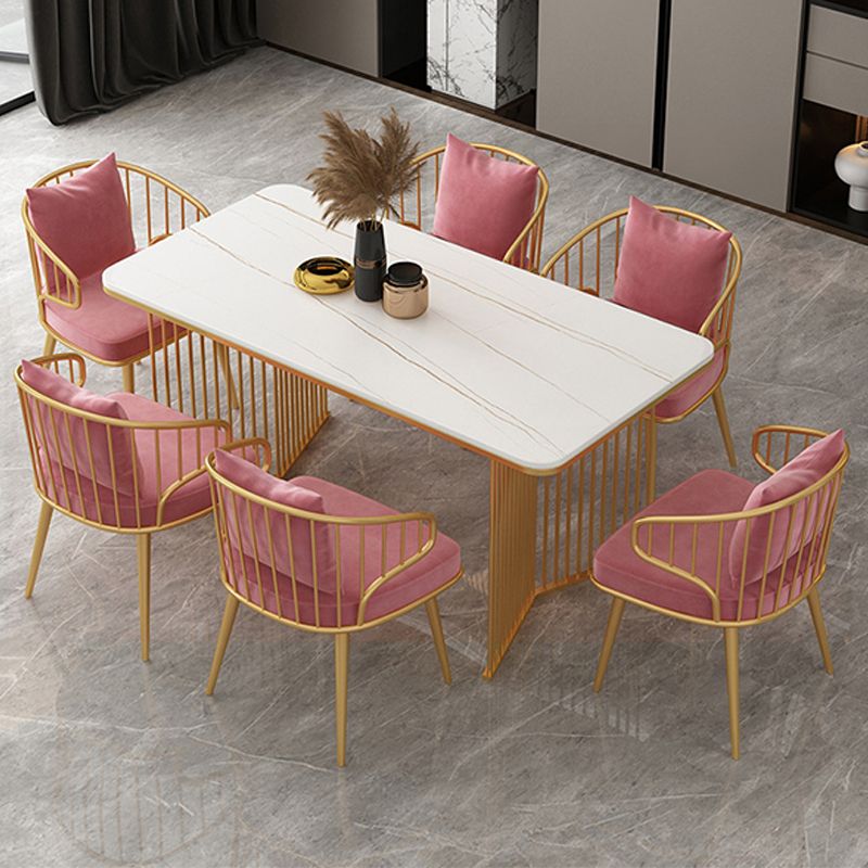 Rectangle Dining Table Traditional Luxury Double Pedestal Dining Table for Dining Room Clearhalo 'Dining Tables & Seating' 'Dining Tables' 'dining_table' 'furn' 'furn_dining_table' 'Furniture' 'Kitchen & Dining Furniture' 1200x1200_d1780299-08a6-4f43-9766-de6a5aa37aa3