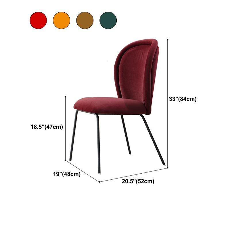 Upholstered Armless Dining Chair Contemporary Dining Room Side Chair Clearhalo 'Dining Chairs' 'Dining Tables & Seating' 'dining_chair' 'furn' 'furn_dining_chair' 'Furniture' 'furniture_dining_chair' 'Kitchen & Dining Furniture' 1200x1200_d1785a52-a7d9-4dcd-b2c0-f4fffff77e7c