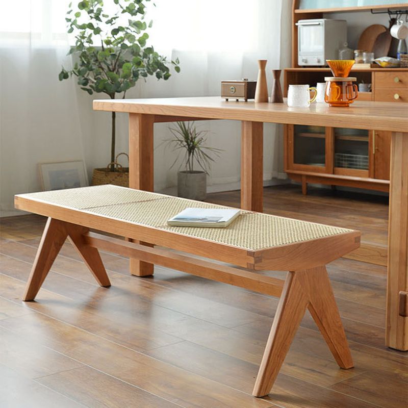 Tropical Solid Wood Bedroom Bench 50" L Seating Bench with Legs Clearhalo 'Benches' 'Chairs & Seating' 'furn' 'furn_benches' 'Furniture' 'Living Room Furniture' 1200x1200_d1795aff-a3a5-408d-85c8-1f6ca3d6d91d