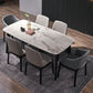 Modern Ash Wood Dinette Set 1/2/4/5/7 Pieces Dining Table Set with Grey Sintered Stone Top Clearhalo 'Dining Room Sets' 'Dining Tables & Seating' 'dining_room_set' 'furn' 'furn_dining_room_set' 'Furniture' 'furniture_dining_room_set' 'Kitchen & Dining Furniture' 1200x1200_d17db9af-7aa6-43af-a26e-a7b68b4fd289