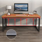 Rectangular Shaped Computer Desk Brown Writing Desk for Home Clearhalo 'furn' 'furn_office_desk' 'Furniture' 'Office Desks' 'Office Furniture' 'office_desk' 1200x1200_d17e8892-306e-412f-8905-52fdbb9c525f