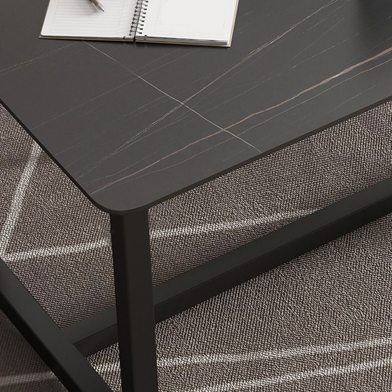 Desca da ufficio contemporanea rettangolo antico finitura di computer