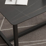 Desca da ufficio contemporanea rettangolo antico finitura di computer