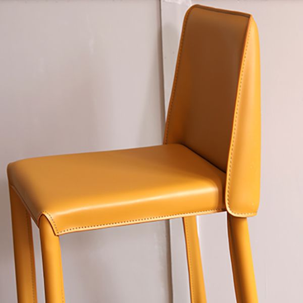 Modern Bar Stool Leather Backrest Counter Stool for Living Room Clearhalo 'Bar Furniture' 'Bar Stools' 'bar_stools' 'furn' 'furn_bar_stools' 'Furniture' 'Kitchen & Dining Furniture' 1200x1200_d17f87e7-5827-42a9-97c8-fe4c823ffc35