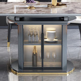 Muebles de piedra de estilo moderno 1/5/7/9/11 PCS Mesa de comedor de forma redonda con silla de comedor