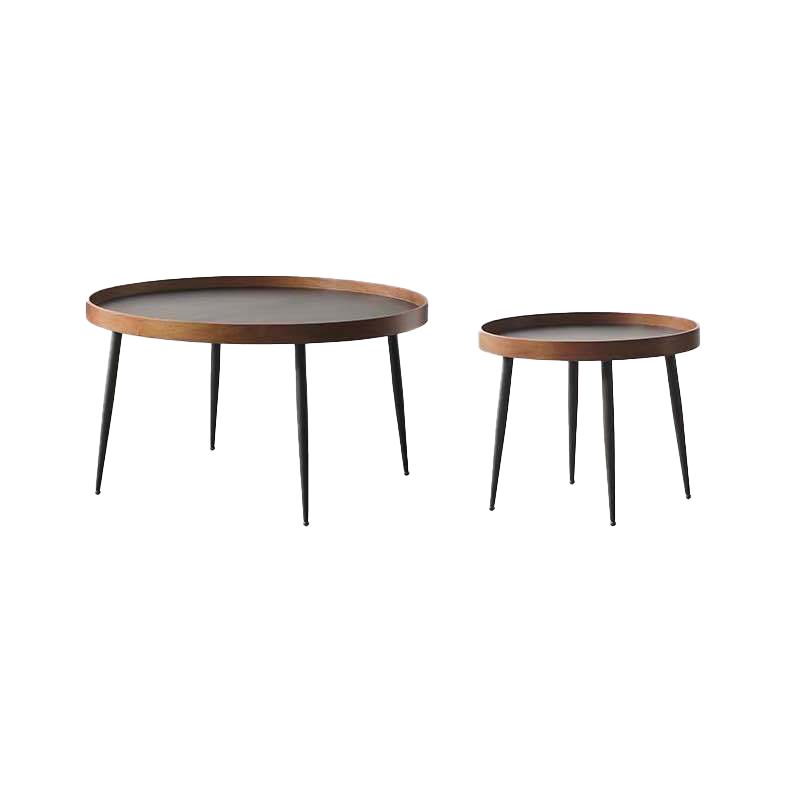 Metal and Wood Coffee Table Tray Top Cocktail Table with 4 Legs Clearhalo 'Coffee & Accent Tables' 'Coffee Tables' 'coffee_tables' 'furn' 'furn_coffee_tables' 'Furniture' 'Living Room Furniture' 1200x1200_d1817d7a-2380-4d26-94ff-07e3de1454e7