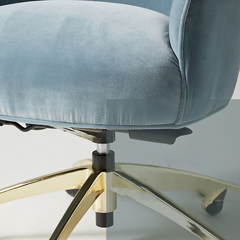 Chaise de bureau de glissement moderne chaise de hauteur de siège réglable sans bras avec roues