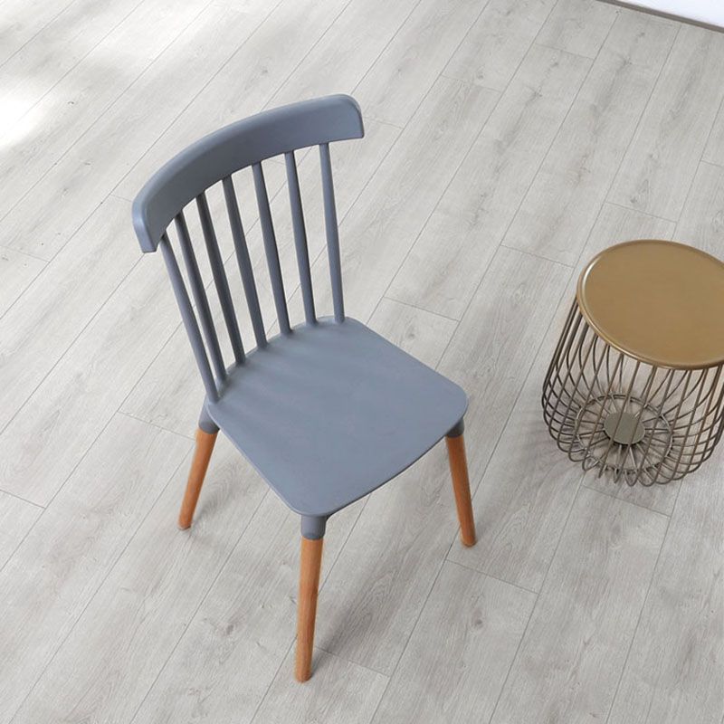 Nordic Style Wood Dining Chair Slat Back Stacking Side Chair for Home Use Clearhalo ' kitchen&dining_furn' 'Dining Chairs' 'Dining Tables & Seating' 'dining_chair' 'furn' 'furn_dining_chair' 'Furniture' 'furniture_dining_chair' 'Kitchen & Dining Furniture' 'kitchen' 1200x1200_d18509a9-7dc8-4cbb-b4f2-f1161e1cb4ab