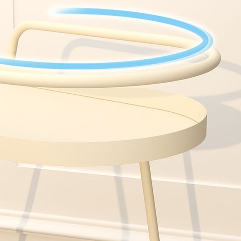 22,83 "Tavolo laterale superiore del vassoio alto Tavolo accento laterale con ruote