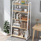 11.8 "Échelle de large étagère de livre contemporain Home Metal Libshelf