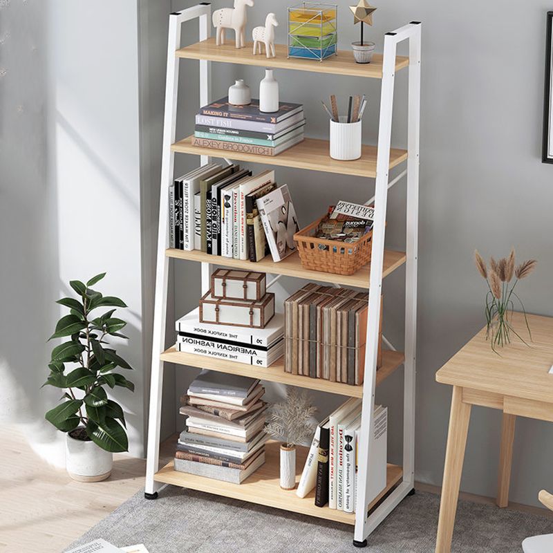 11.8 "Échelle de large étagère de livre contemporain Home Metal Libshelf