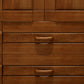 Modern Wardrobe Armoire Solid Wood Wardrobe Cabinet with Doors and Drawer