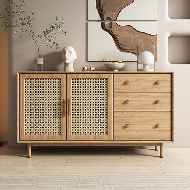 Moderne 3-lads dressoir Pine vaste houten buffetstandaard met 2 deuren