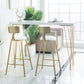 Glam Style 1/2/3 Pieces Bar Table Set Rectangle Bar Table with High Stools Clearhalo 'Bar Furniture' 'furn' 'furn_home_bar_bar_sets' 'Furniture' 'Home Bars & Bar Sets' 'home_bar_bar_sets' 'Kitchen & Dining Furniture' 1200x1200_d18d0d66-0962-465e-a5bc-99fa3d1a79ab