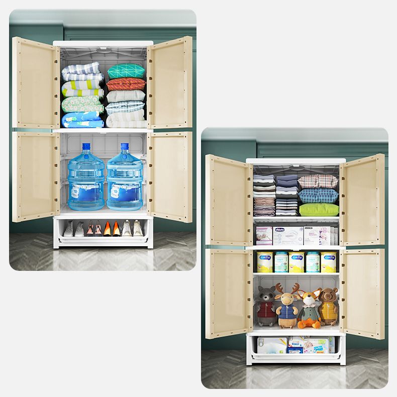 Armario de armario contemporáneo Armario de plástico con piernas