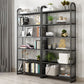 Modern Style Metal Bookshelf Vertical Open Shelf Bookcase for Home Clearhalo 'Bookcases' 'furn' 'furn_bookcases' 'Furniture' 'furniture_bookcases' 'kitchen' 'kitchen_bookcases' 'Living Room Furniture' 'Office Furniture' 1200x1200_d1908daf-8efa-4aea-9a5e-2db64fc5a795