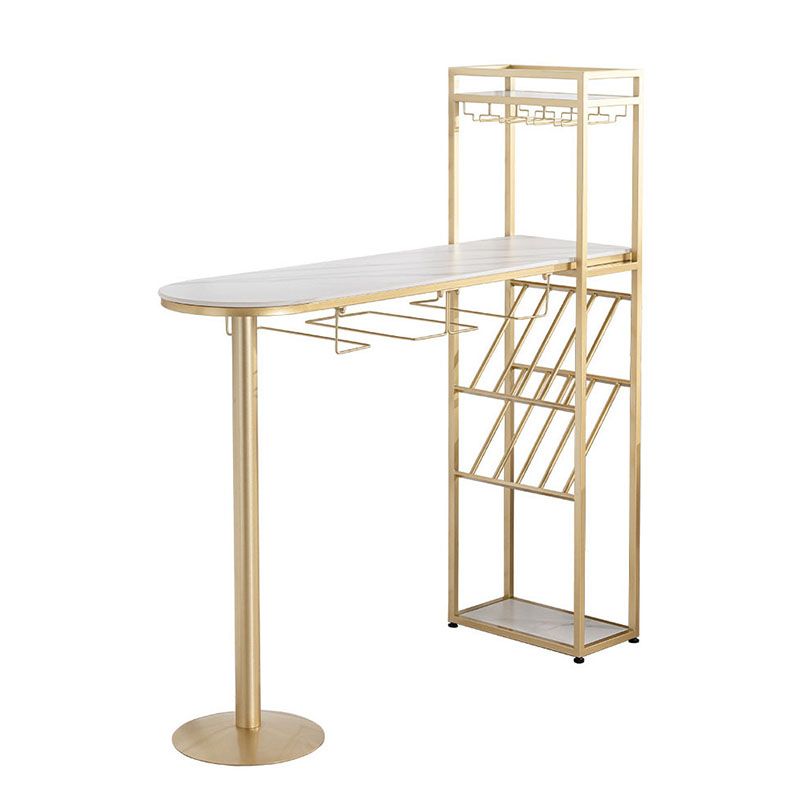 Nordic Style Bar Table Stone Top Pub Table with Wine Cabinet for Dining Room Clearhalo 'Bar Furniture' 'Bar Tables' 'bar_tables' 'furn' 'furn_bar_tables' 'Furniture' 'furniture_bar_tables' 'Kitchen & Dining Furniture' 'kitchen&dining_furn' 'kitchen' 1200x1200_d195fb90-fb79-46f4-bf95-b2a028824508