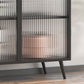 Curio Curio Curio Cabinet Metal Porte di vetro armadio con 2 porte per camera da letto