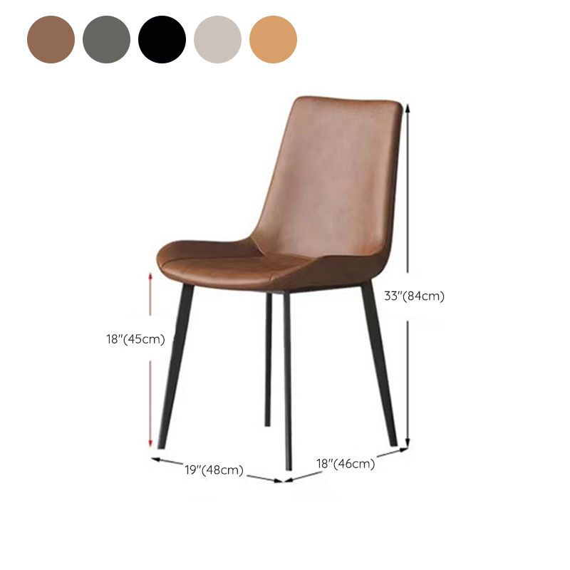 Upholstered Armless Dining Chair Parsons Dining Room Side Chair Clearhalo 'Dining Chairs' 'Dining Tables & Seating' 'dining_chair' 'furn' 'furn_dining_chair' 'Furniture' 'Kitchen & Dining Furniture' 1200x1200_d1989020-107e-48ee-abc6-91712dbb7e58