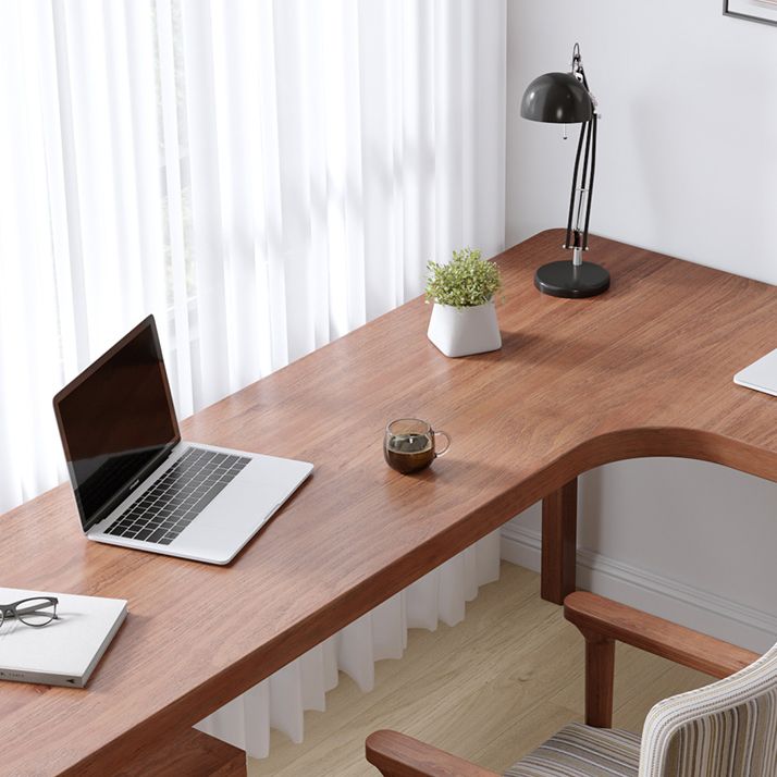 Bureau de bureau en bois massif contemporain 29.53 "Tableau d'écriture de haut