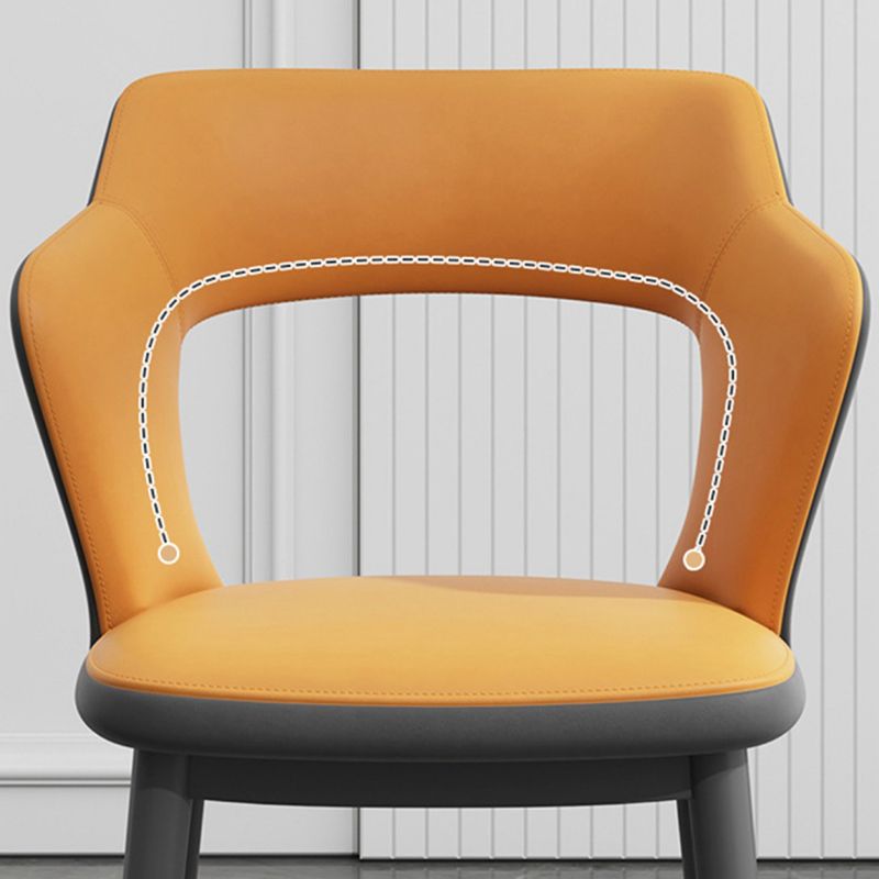 Chaise latéral sans bras moderne du milieu du siècle