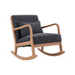 Modern Style Wood Base Home Lazy Chair Lounge Chaise Rocking Chair Clearhalo 'Chairs & Seating' 'furn' 'furn_rocking_chairs' 'Furniture' 'Living Room Furniture' 'Rocking Chairs' 'rocking_chairs' 1200x1200_d19ae9c1-9807-4d8e-bb85-c31199a14d18