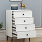 Cómoda de almacenamiento vertical de madera de ingeniería Glam, cómoda para dormitorio con cajones