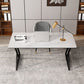 Industrial 29.53" Tall Writing Desk Stone Rectangular Office Desk Clearhalo 'furn' 'furn_office_desk' 'Furniture' 'Office Desks' 'Office Furniture' 'office_desk' 1200x1200_d19c2217-7ea9-43df-945f-d56bd0aeeb02