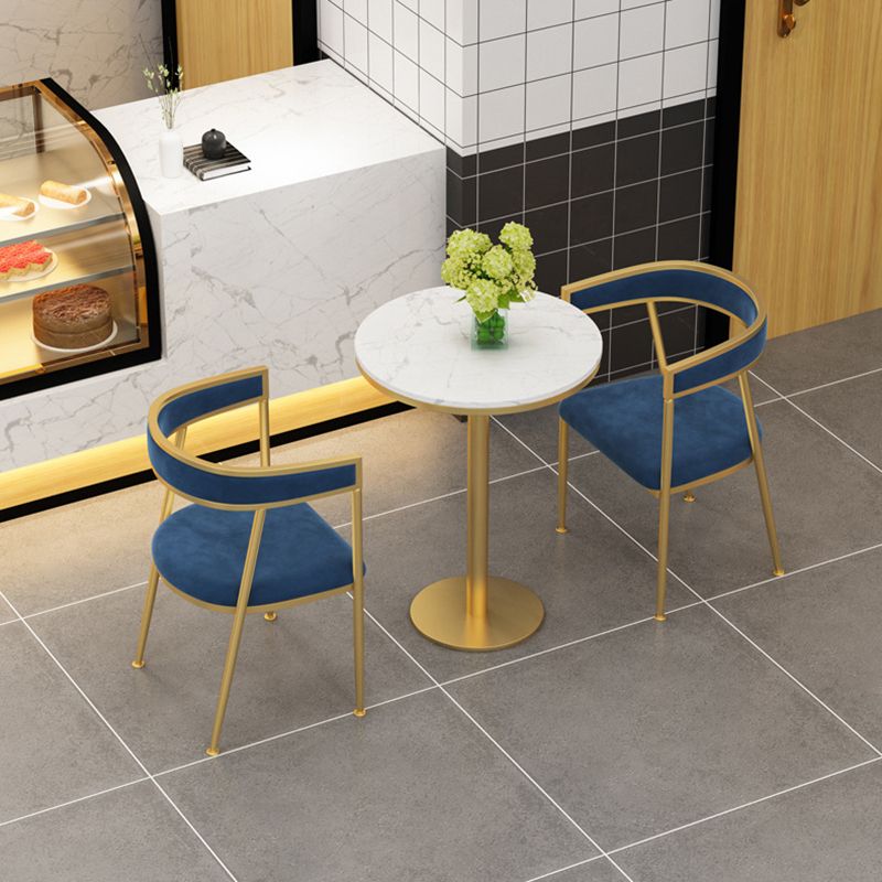 Chaise d'appoint de salle à manger en velours Glam, fauteuil rembourré d'intérieur pour cuisine